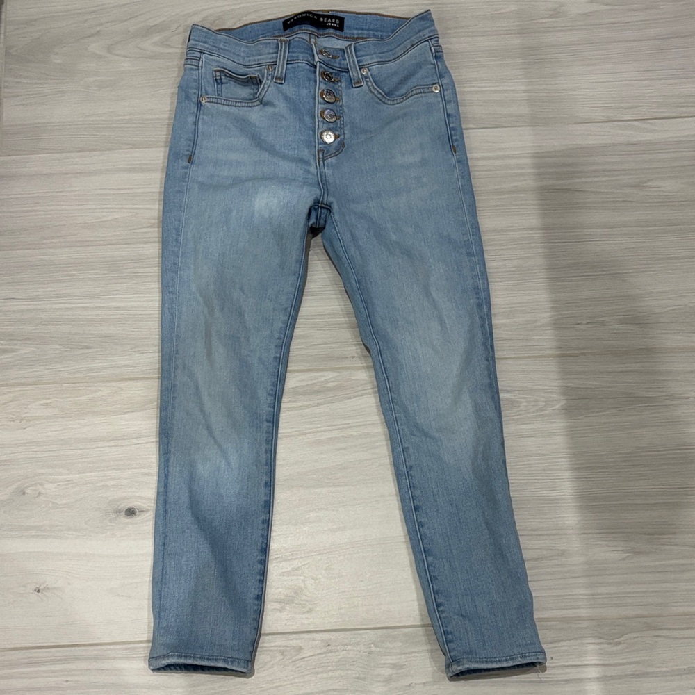 Veronica Beard Light Blue Ankle Jeans